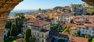 Scorcio della città di Bergamo