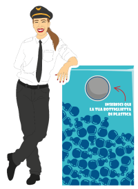 Contenitore plastica aeroporto