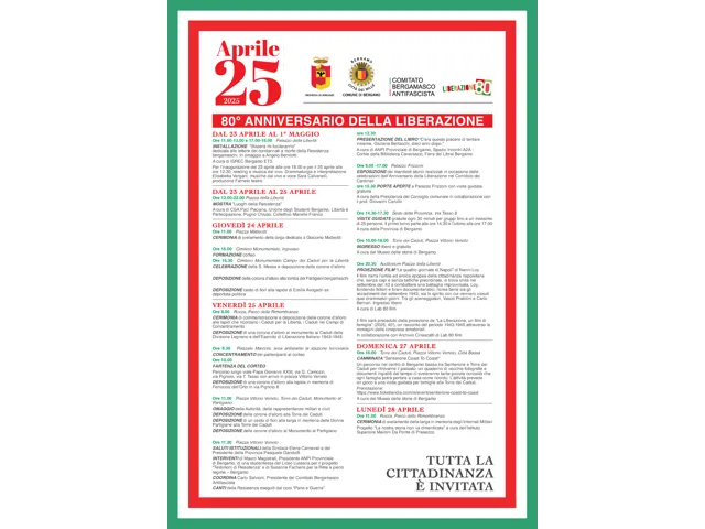 25 aprile 2025 celebrazioni