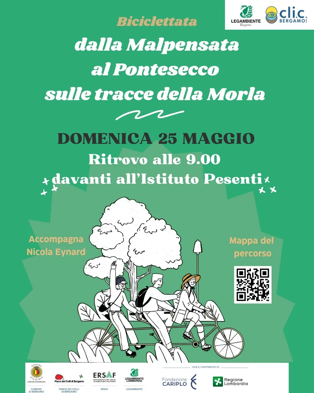 Locandina biciclettata